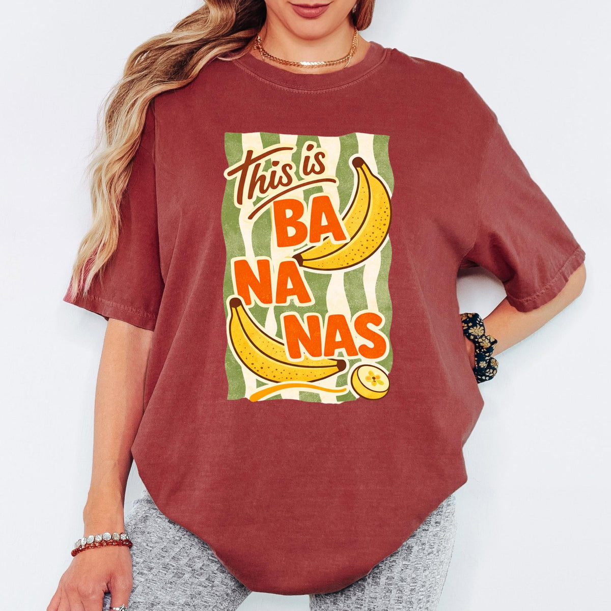 Comfort Colors® This Is Bananas Shirt, Retro Coastal Tshirt, Funny Beach Tee, Summer Graphic Tee