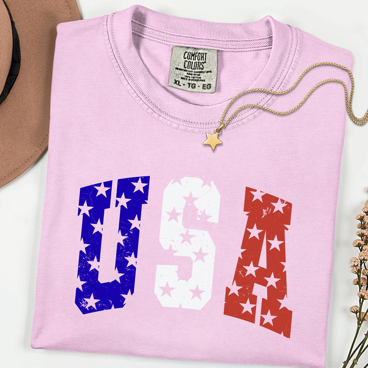 Comfort Colors® USA Shirt 4th of July New Mom Gift Shirts, 250th Anniversary Retro Independence Day Tee