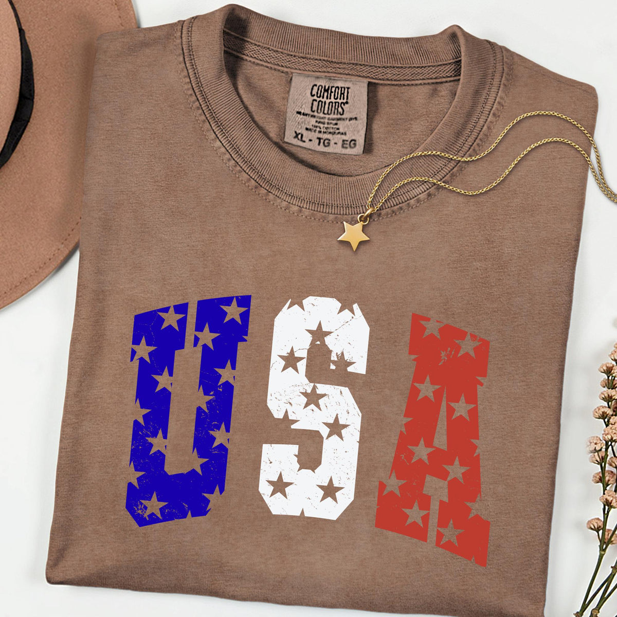 Comfort Colors® USA Shirt 4th of July New Mom Gift Shirts, 250th Anniversary Retro Independence Day Tee