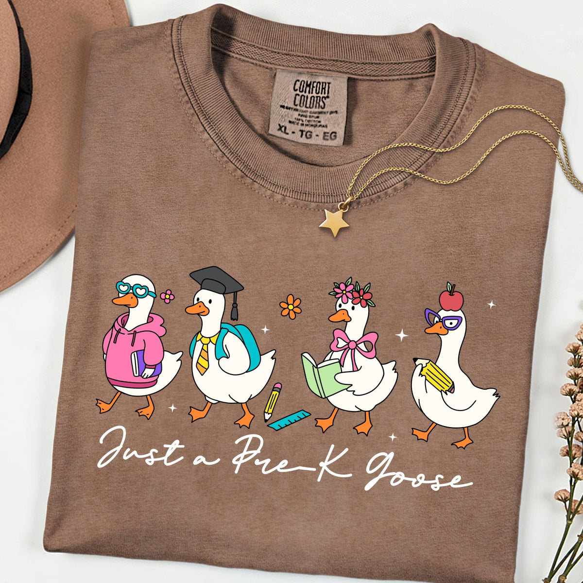 Comfort Colors® Just a Pre K Goose Shirt Back To School Silly Goose Cool First Day Tee Teacher Gift