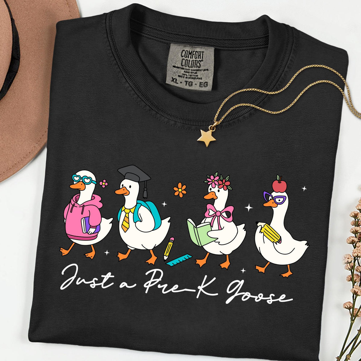 Comfort Colors® Just a Pre K Goose Shirt Back To School Silly Goose Cool First Day Tee Teacher Gift