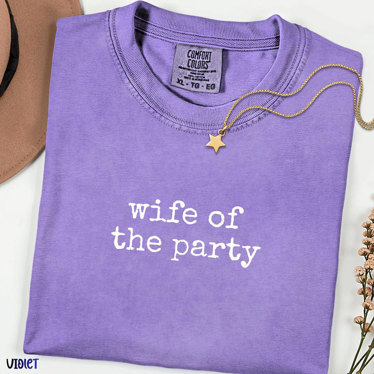 Wife of the Party Comfort Colors® Shirt, Future Mrs Tee, Bachelorette Outfit, Bridal Shower Gift, Just Engaged Shirt, Honeymoon Tee