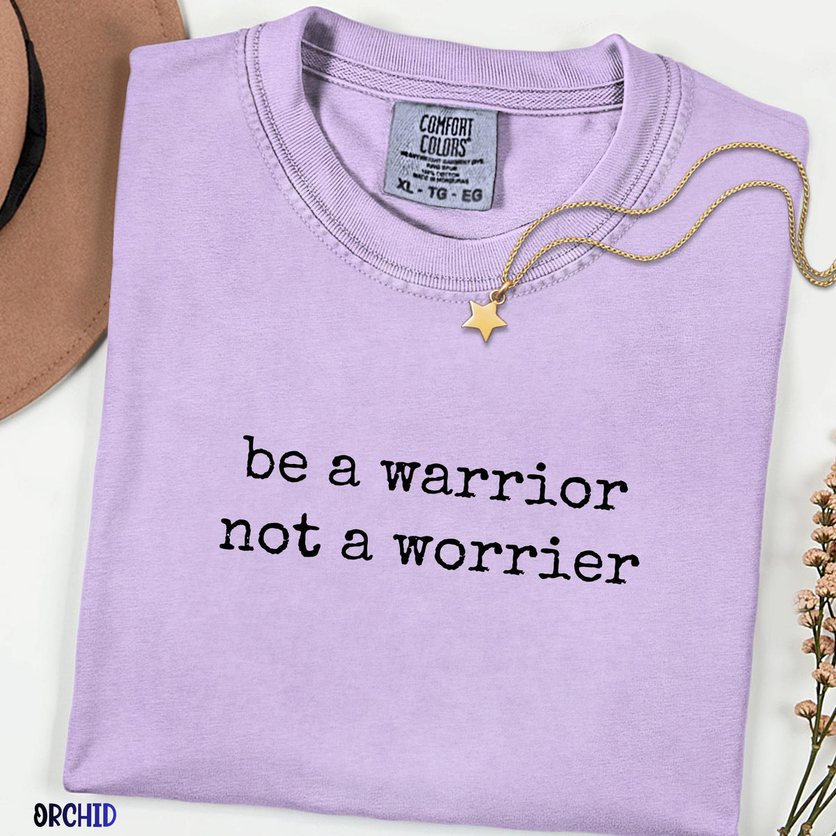 Be A Warrior Not A Worrier Shirt, Comfort Colors® Christian Faith Tee, Inspirational Bible Verse Shirt, Unisex Motivational Christian Gift