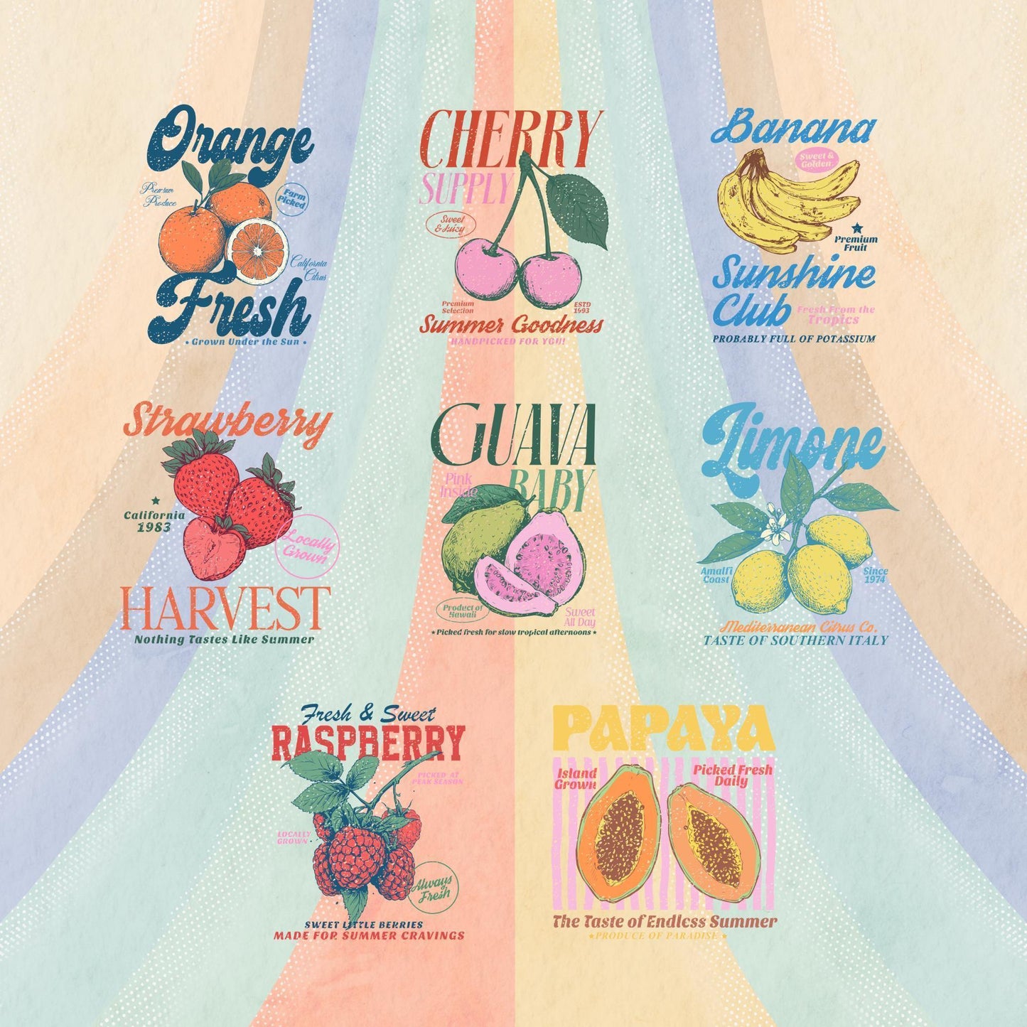 Comfort Colors® Retro Papaya Shirt, Vintage Fruit Shirts, Funny Summer T-Shirt, Group Fruit Vacation Tee