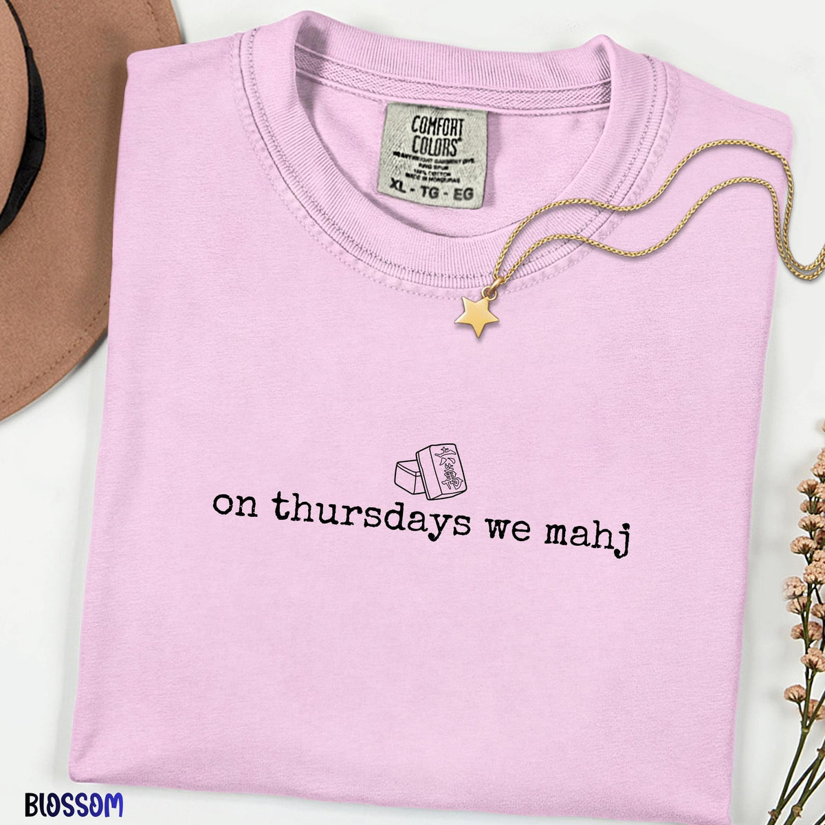 Comfort Colors® On Thursdays We Mahj Shirt, Funny Mahjong Shirt, Mah Jongg Gift for Women,Game Night Shirt, Mahjong Lover Gift