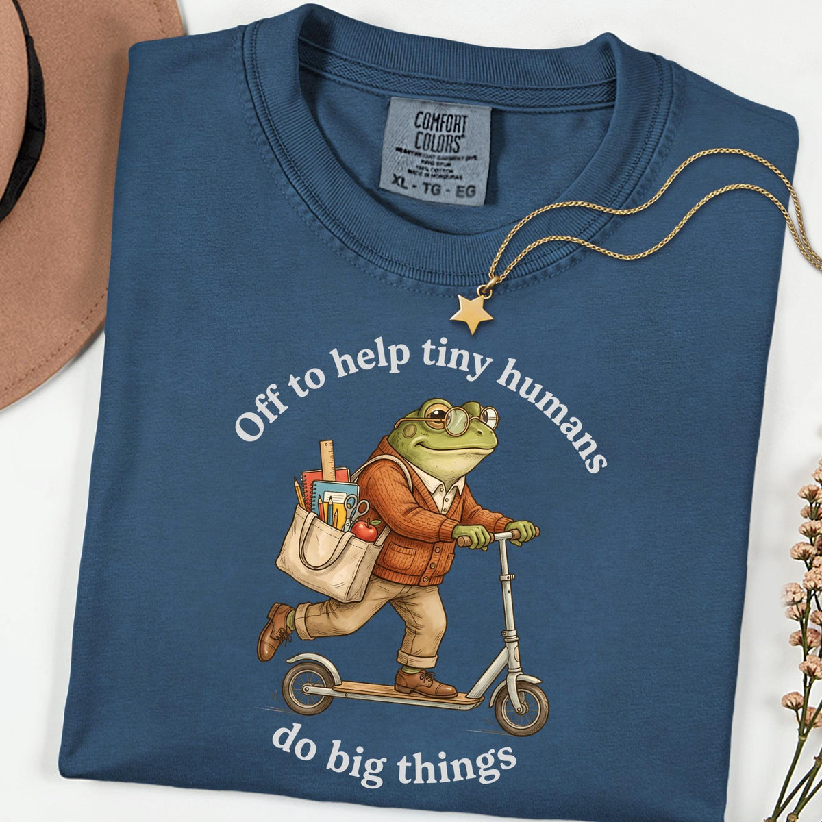 Funny Back To School Comfort Colors® Shirt, Helping Tiny Humans Do Big Things T Shirt Inspirational Teacher Gift Preschool Elementary Tee