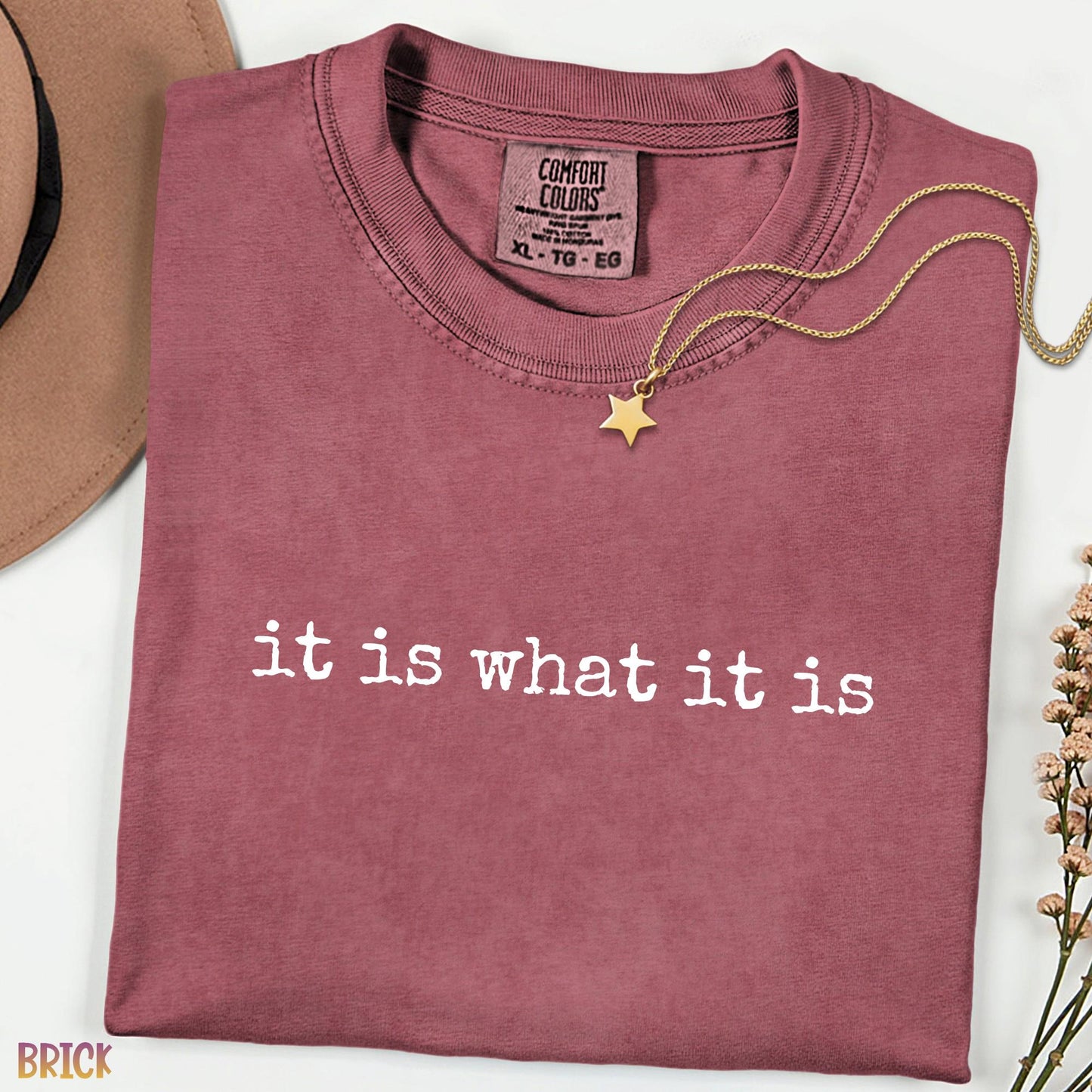 Comfort Colors®  It Is What It Is Shirt, Minimalist Graphic Tee, Unisex Comfort Colors T-Shirt, Stoic Quote Shirt, Vintage Aesthetic Tee
