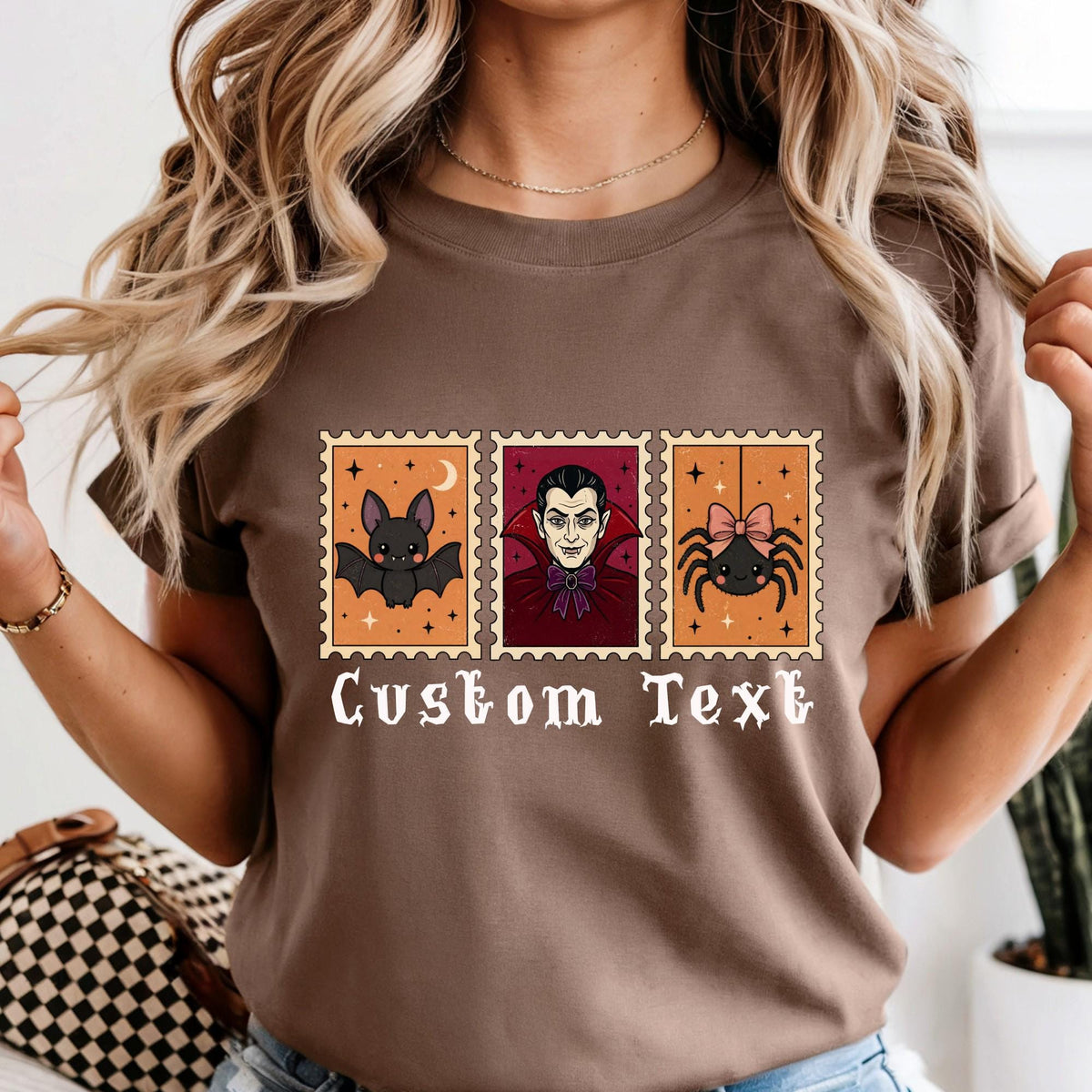 Custom Comfort Colors® Halloween Stamps Shirt, Vintage Dark Universe Shirt, Retro Epic Spooky Season Tshirt Gifts