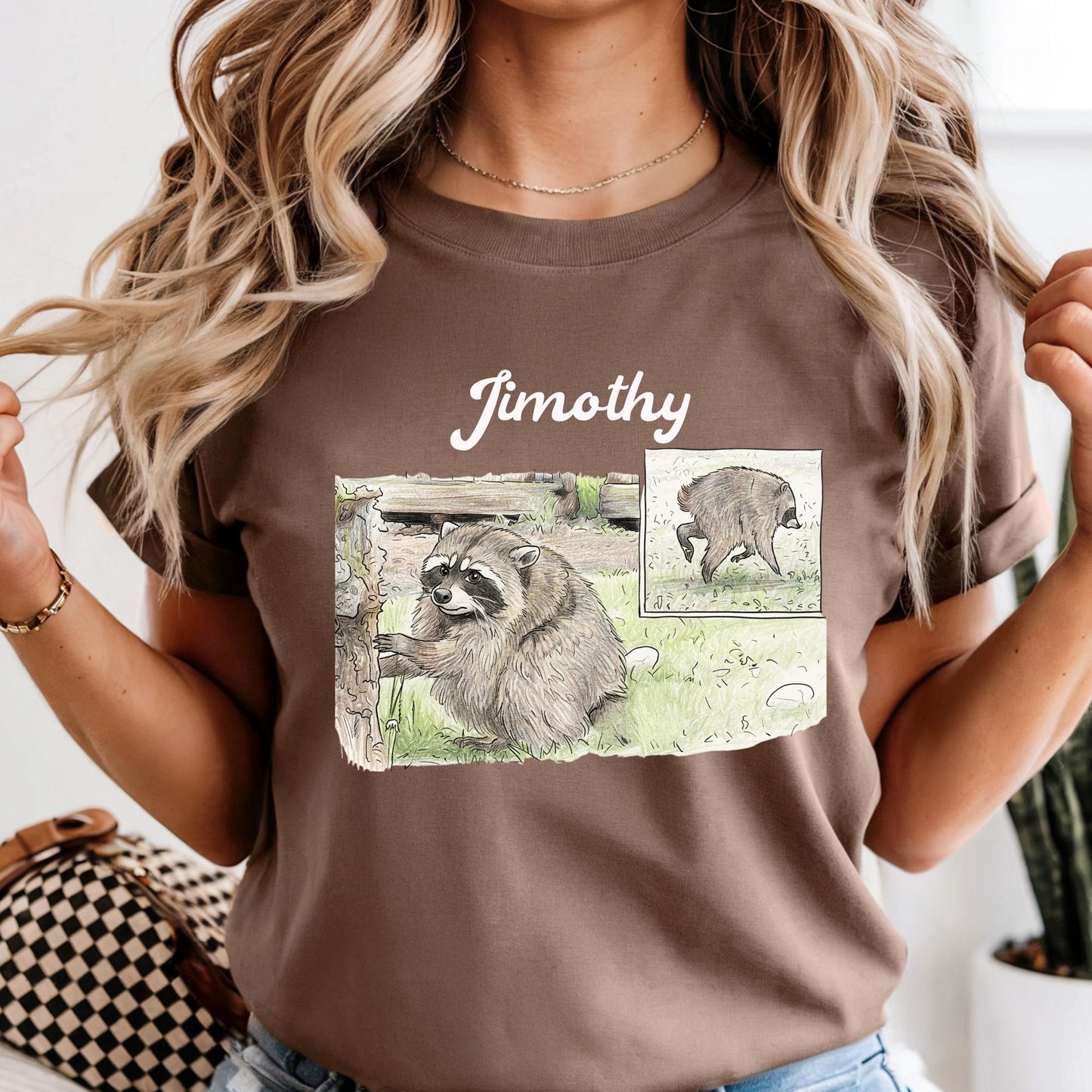 Comfort Colors® Jimothy Raccoon Viral Shirt, Short King Jimothy Tee. Famous Seattle Raccoon Shirt