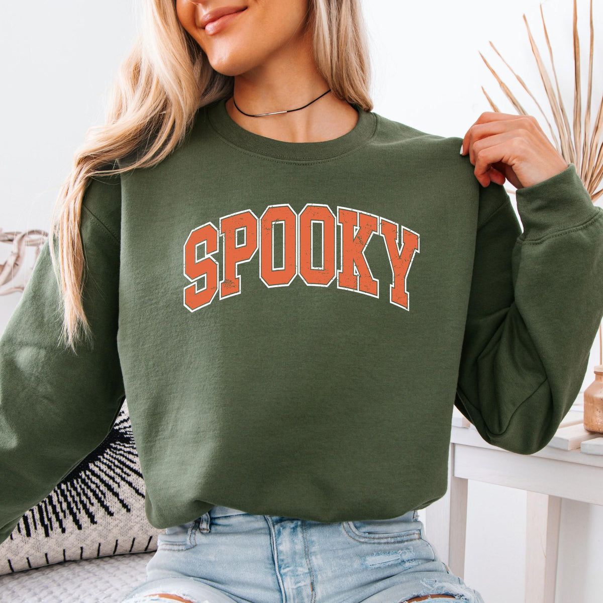 Spooky Season Sweatshirt, Halloween Sweatshirt, Stay Spooky Crewneck, Cozy Fall Hoodie, Halloween Gift for Women, Unisex Spooky Pullover