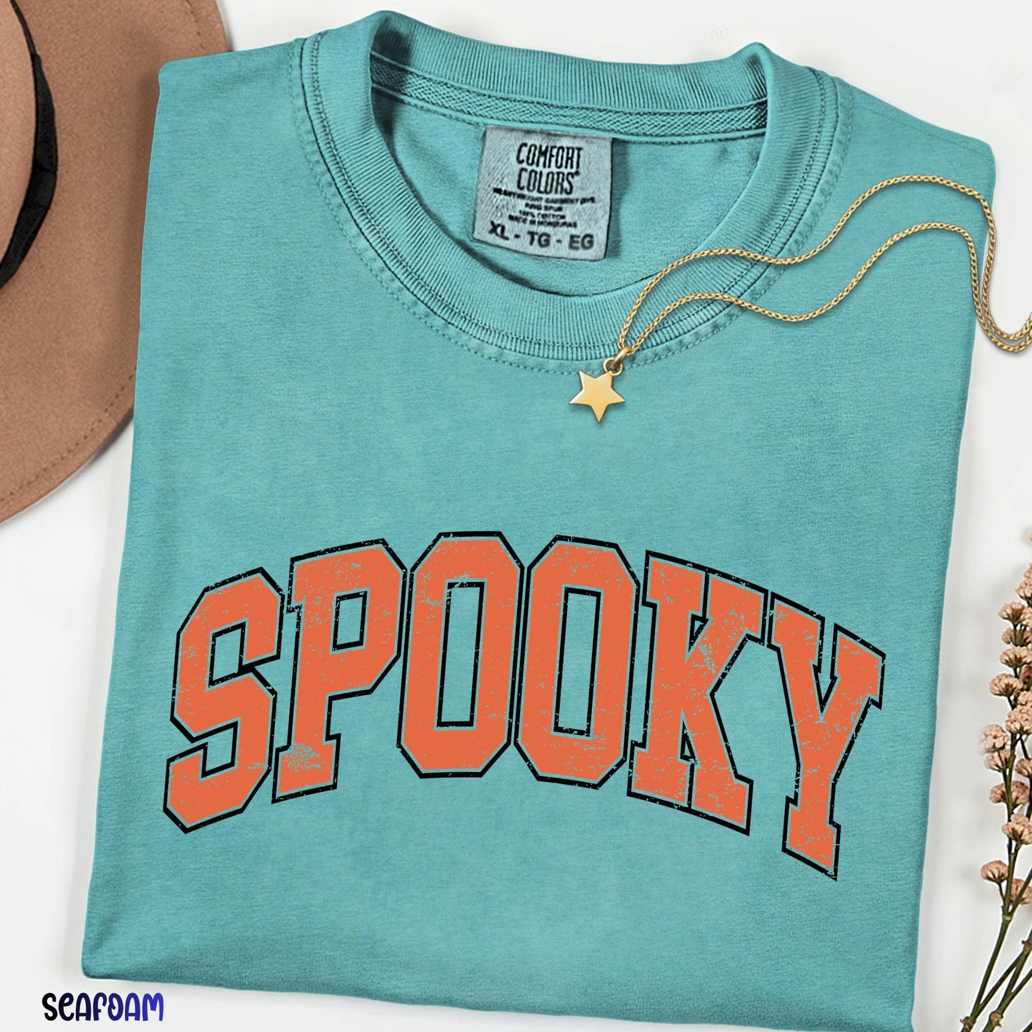Spooky Season Comfort Colors® Shirt, Stay Spooky Halloween Graphic Tee, Vintage Fall T-Shirt, Halloween Gift