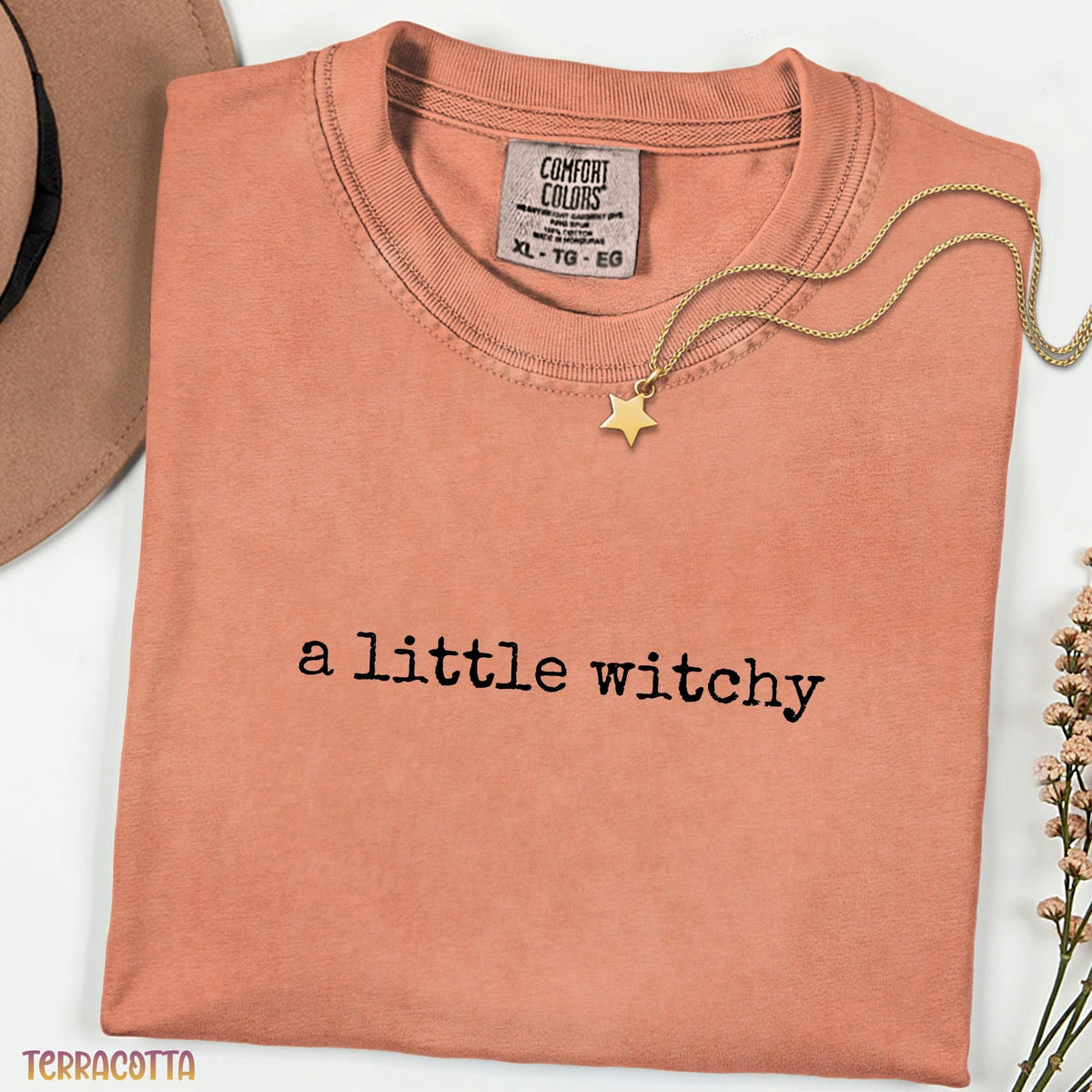 A Little Witchy Shirt, Comfort Colors Halloween Tee, Spooky Season Witch Shirt, Cute Fall Graphic Tee, Trendy Witch Gift