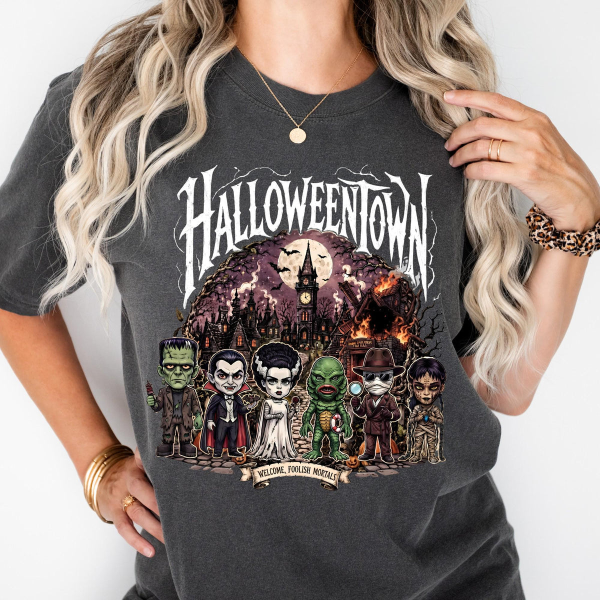 Comfort Colors Halloweentown Dark Universe Shirt, Epic Universe Halloween Shirt, Spooky Season Gift
