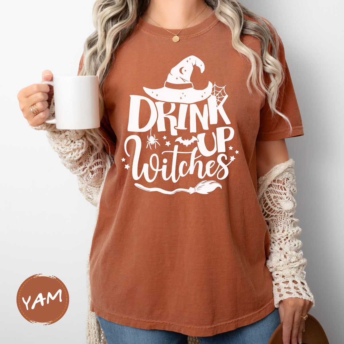 Comfort Colors® Drink Up Witches Shirt, Halloween Party Shirt, Halloween Gift