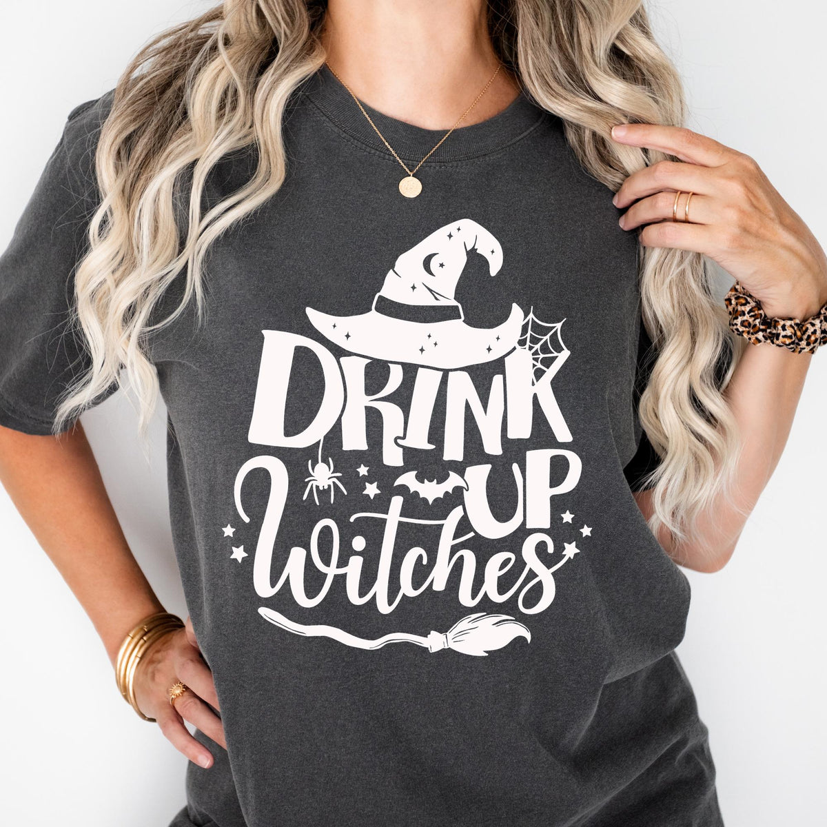Comfort Colors® Drink Up Witches Shirt, Halloween Party Shirt, Halloween Gift