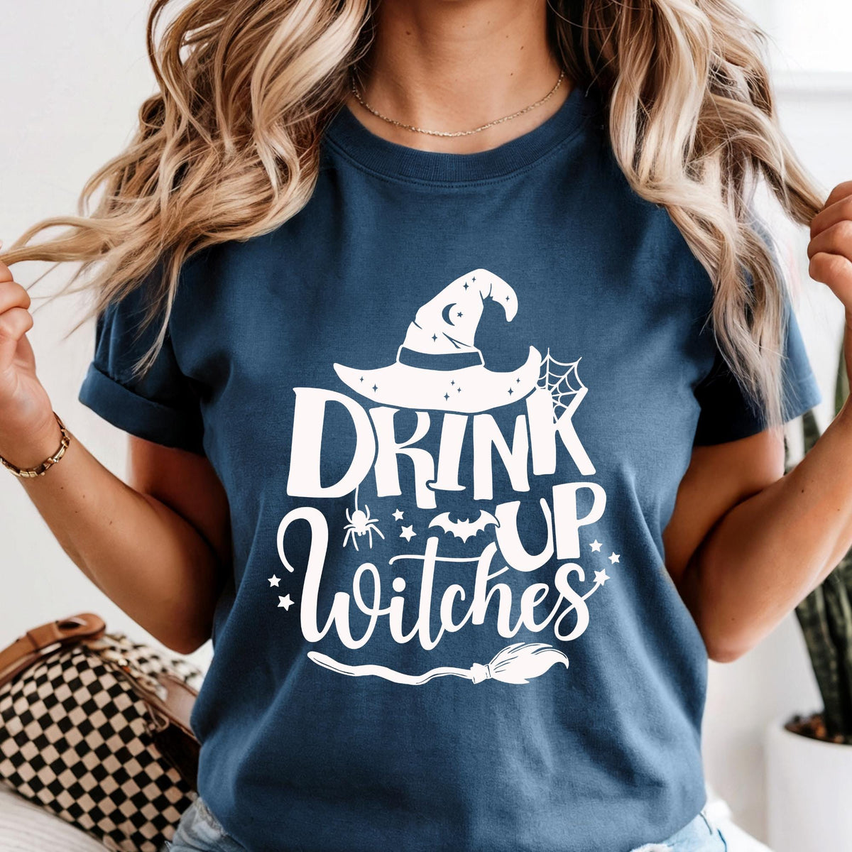Comfort Colors® Drink Up Witches Shirt, Halloween Party Shirt, Halloween Gift