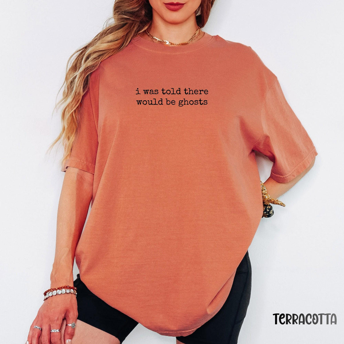 I Was Told There Would Be Ghosts Comfort Colors® Shirt, Funny Halloween Tee, Spooky Season Graphic Shirt,Cute Fall Halloween Gift