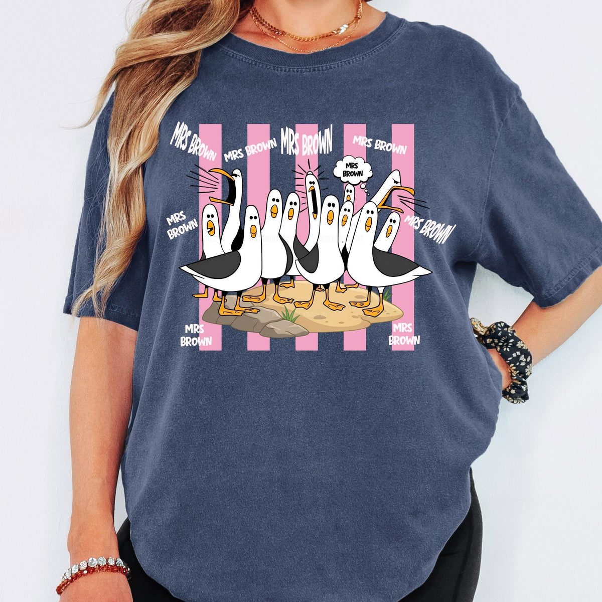 Custom Comfort Colors® Funny Screaming Seagulls Teacher Shirt, Back To School Tee