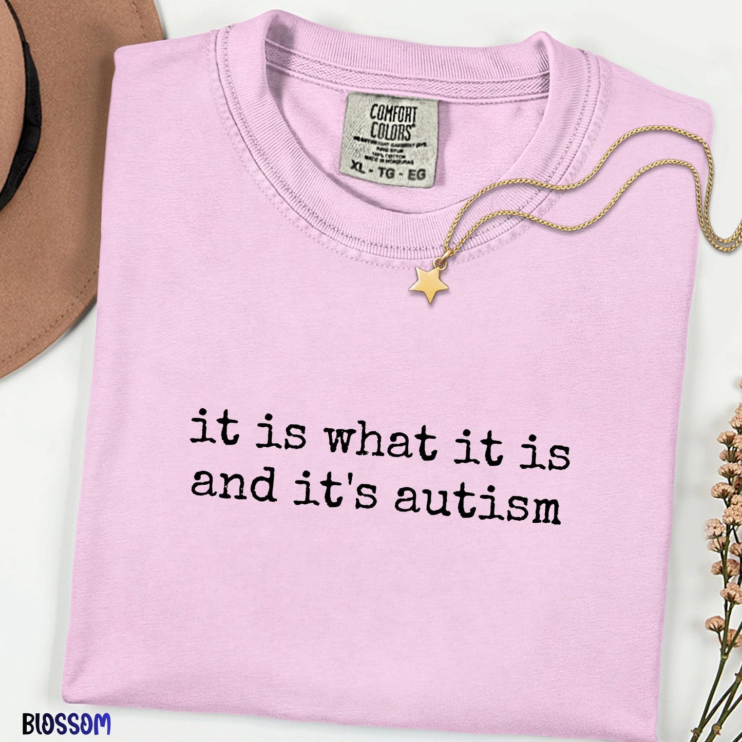 Comfort Colors® Autism Acceptance Shirt, It Is What It Is and It's Autism Tee, Neurodivergent Quote Shirt, Funny Autism Gift