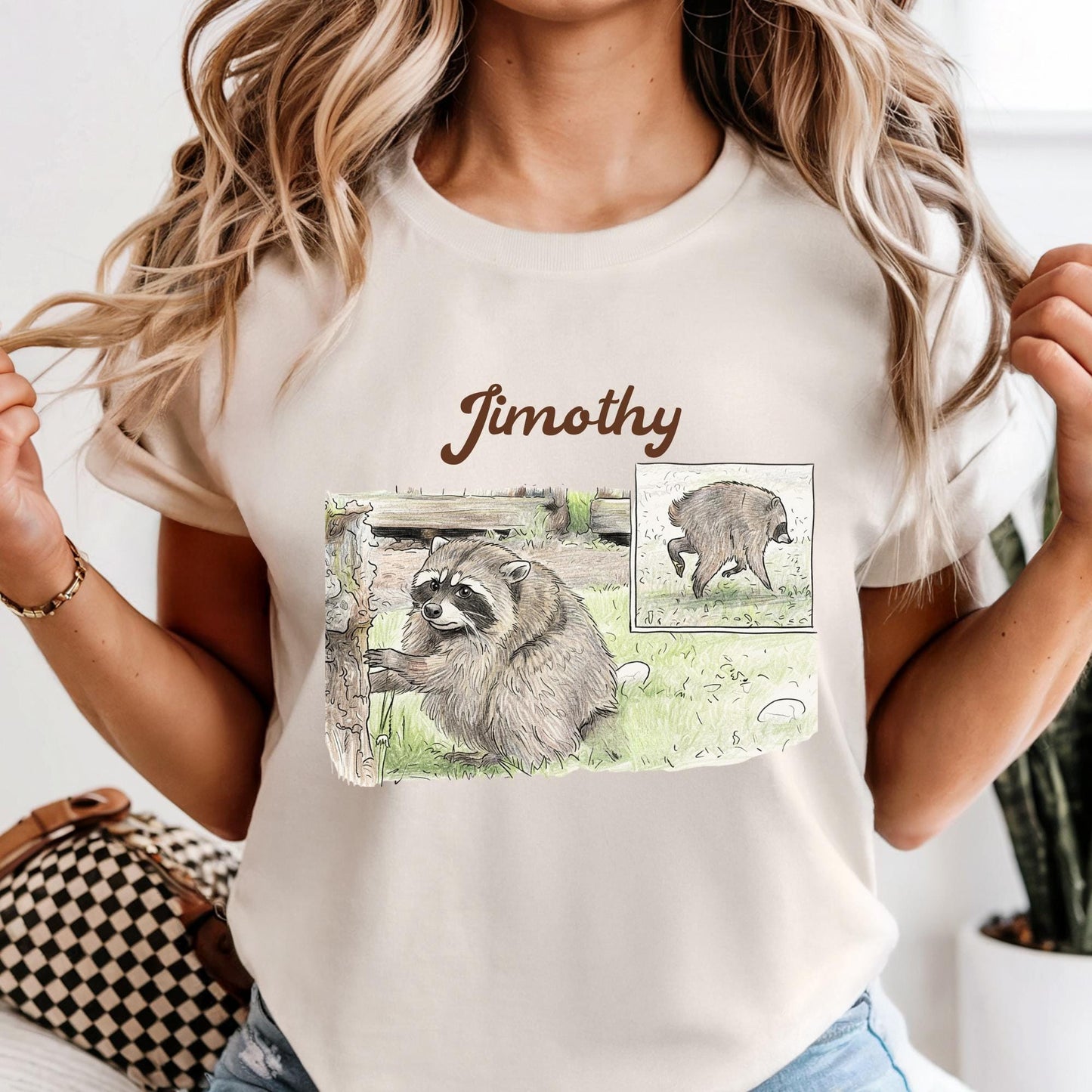 Comfort Colors® Jimothy Raccoon Viral Shirt, Short King Jimothy Tee. Famous Seattle Raccoon Shirt