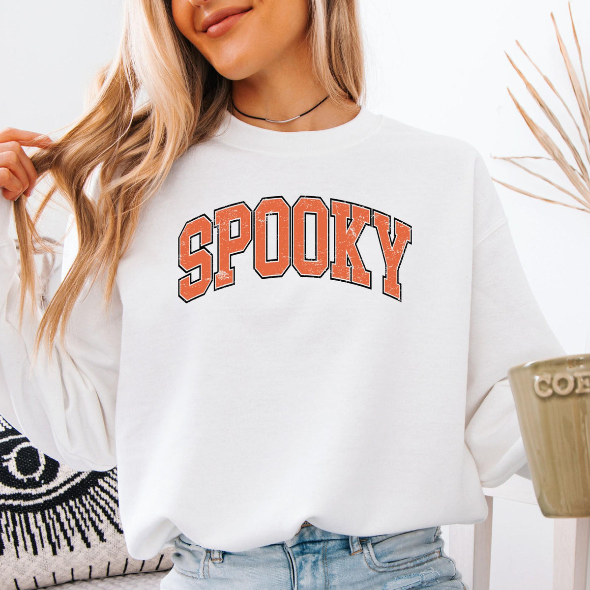Spooky Season Sweatshirt, Halloween Sweatshirt, Stay Spooky Crewneck, Cozy Fall Hoodie, Halloween Gift for Women, Unisex Spooky Pullover