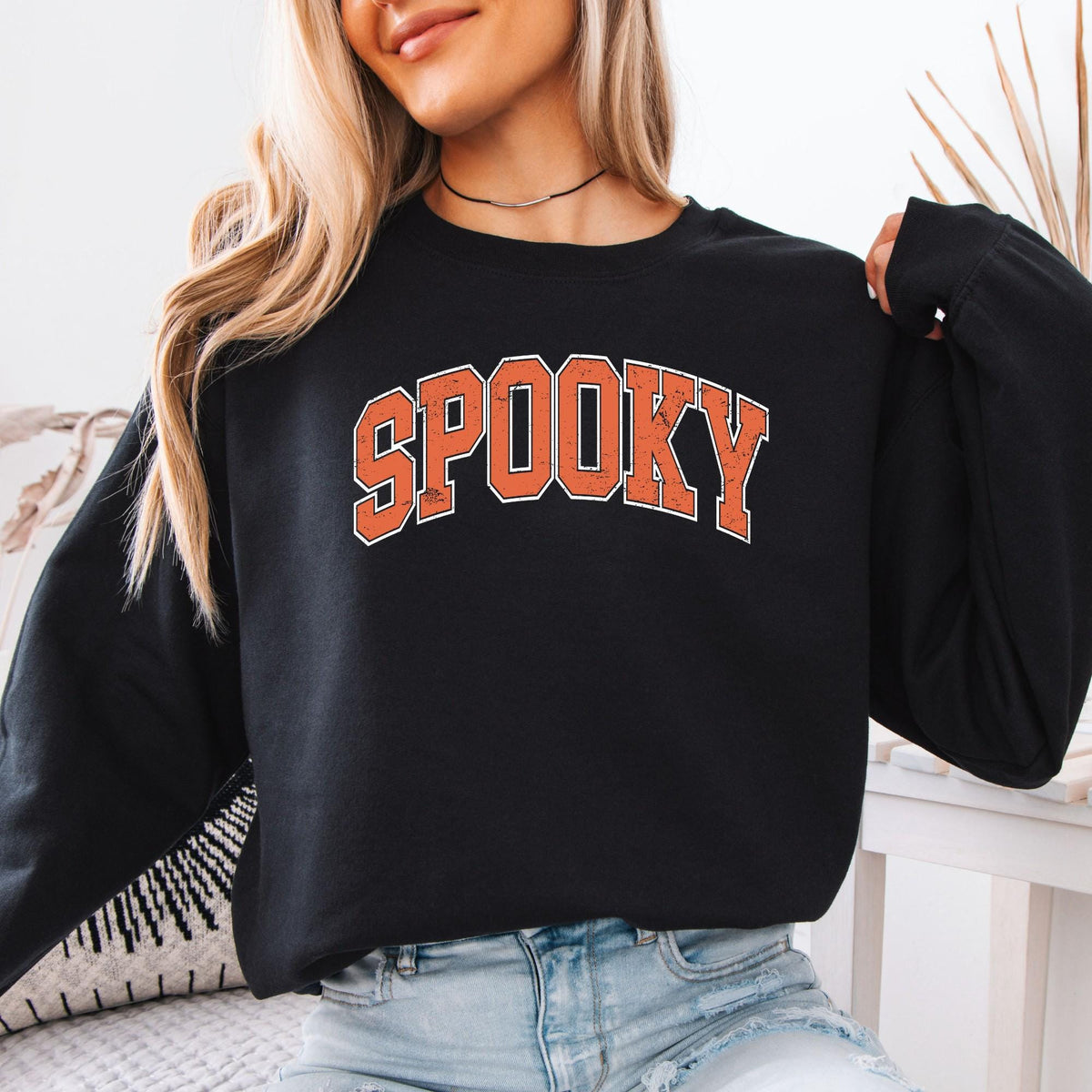 Spooky Season Sweatshirt, Halloween Sweatshirt, Stay Spooky Crewneck, Cozy Fall Hoodie, Halloween Gift for Women, Unisex Spooky Pullover