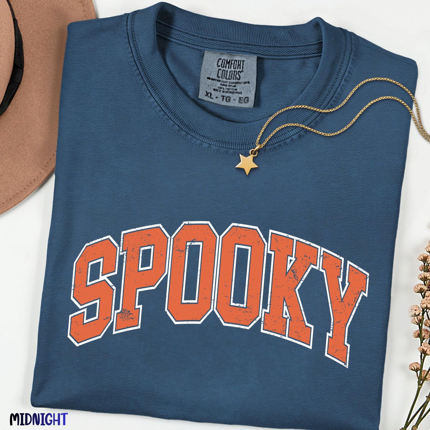 Spooky Season Comfort Colors® Shirt, Stay Spooky Halloween Graphic Tee, Vintage Fall T-Shirt, Halloween Gift