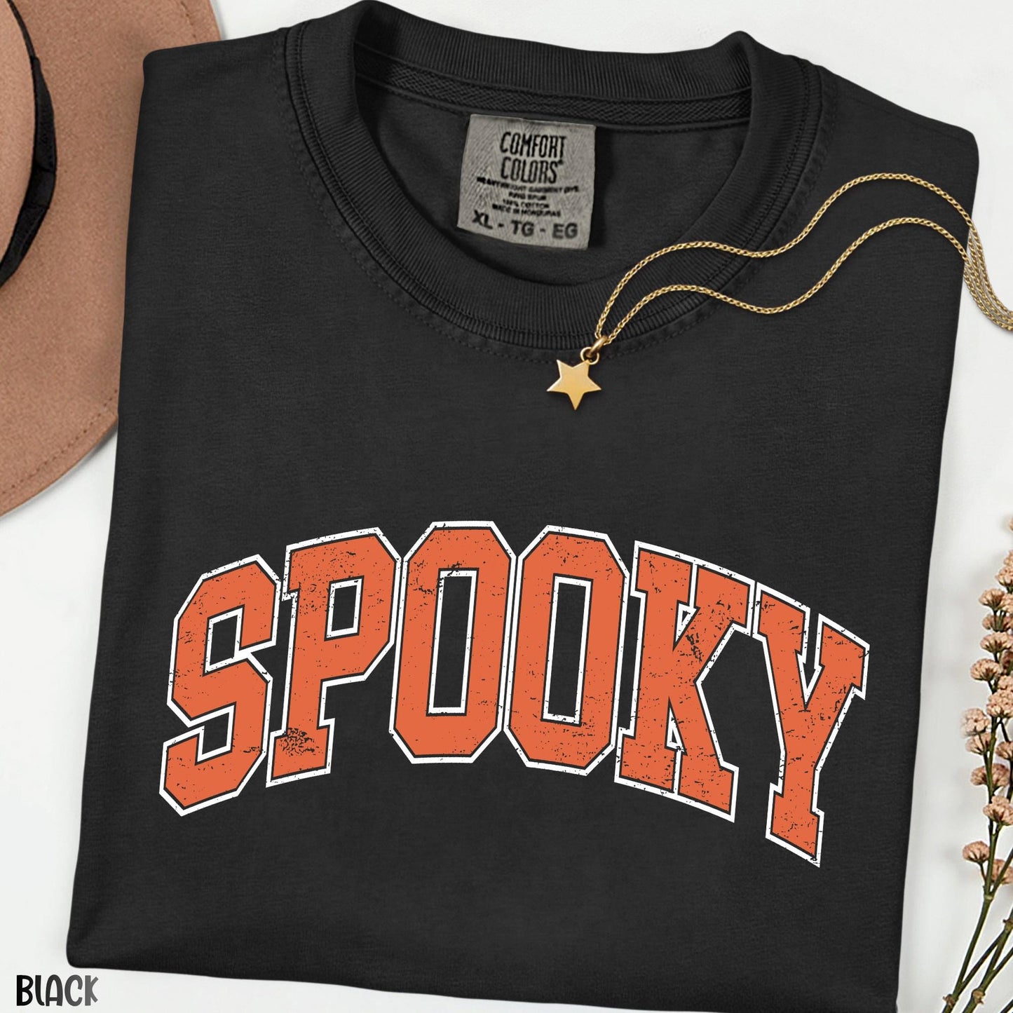 Spooky Season Comfort Colors® Shirt, Stay Spooky Halloween Graphic Tee, Vintage Fall T-Shirt, Halloween Gift