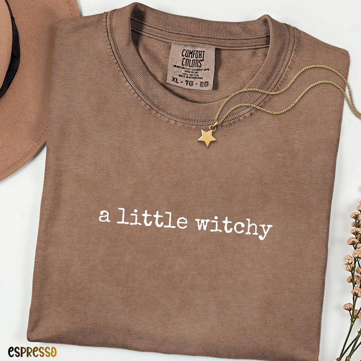 A Little Witchy Shirt, Comfort Colors Halloween Tee, Spooky Season Witch Shirt, Cute Fall Graphic Tee, Trendy Witch Gift