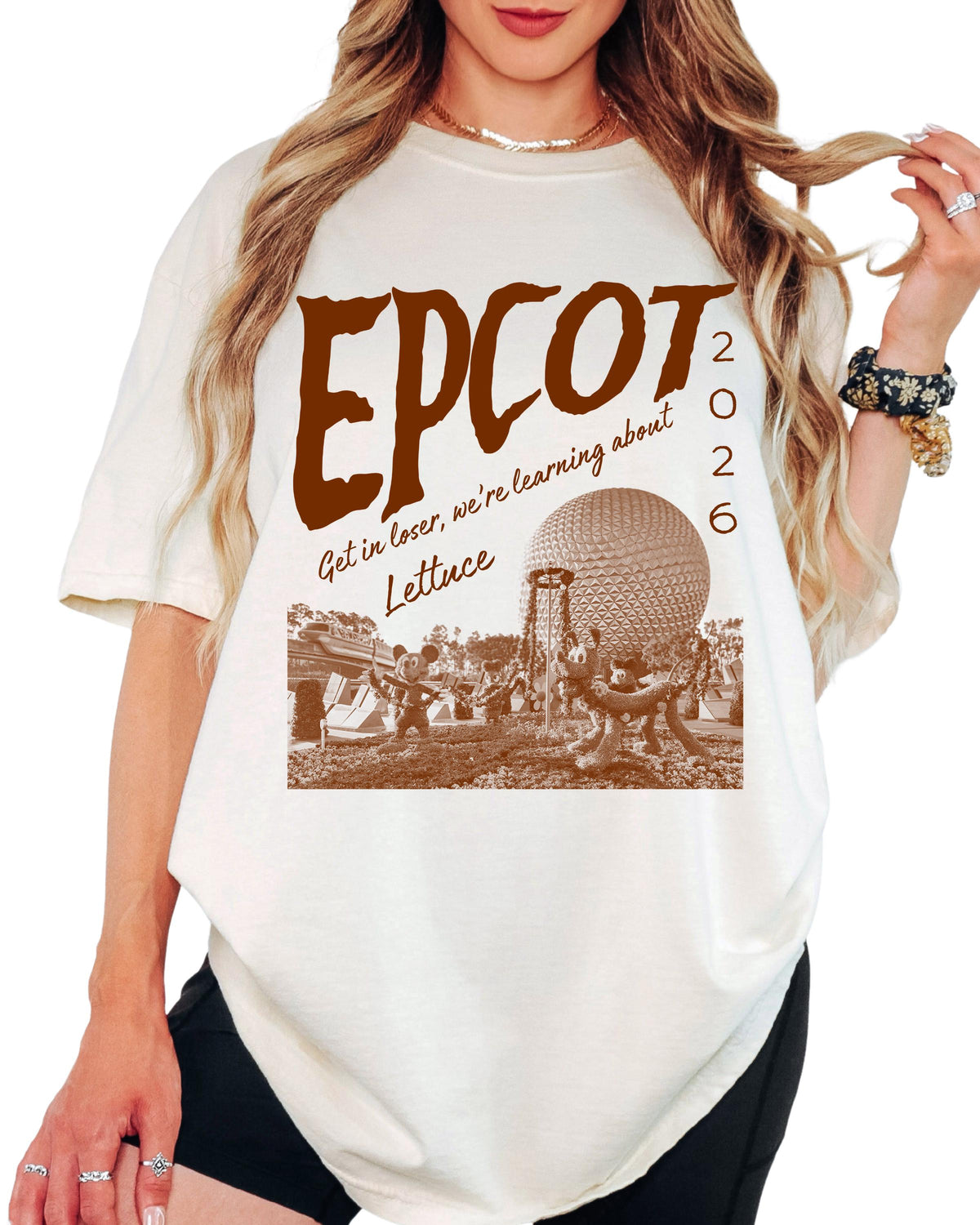 Comfort Colors® Epcot Inspired Shirt, Disney Park Get In Loser We Re Gonna Learn About Lettuce Tshirt for Women | Men