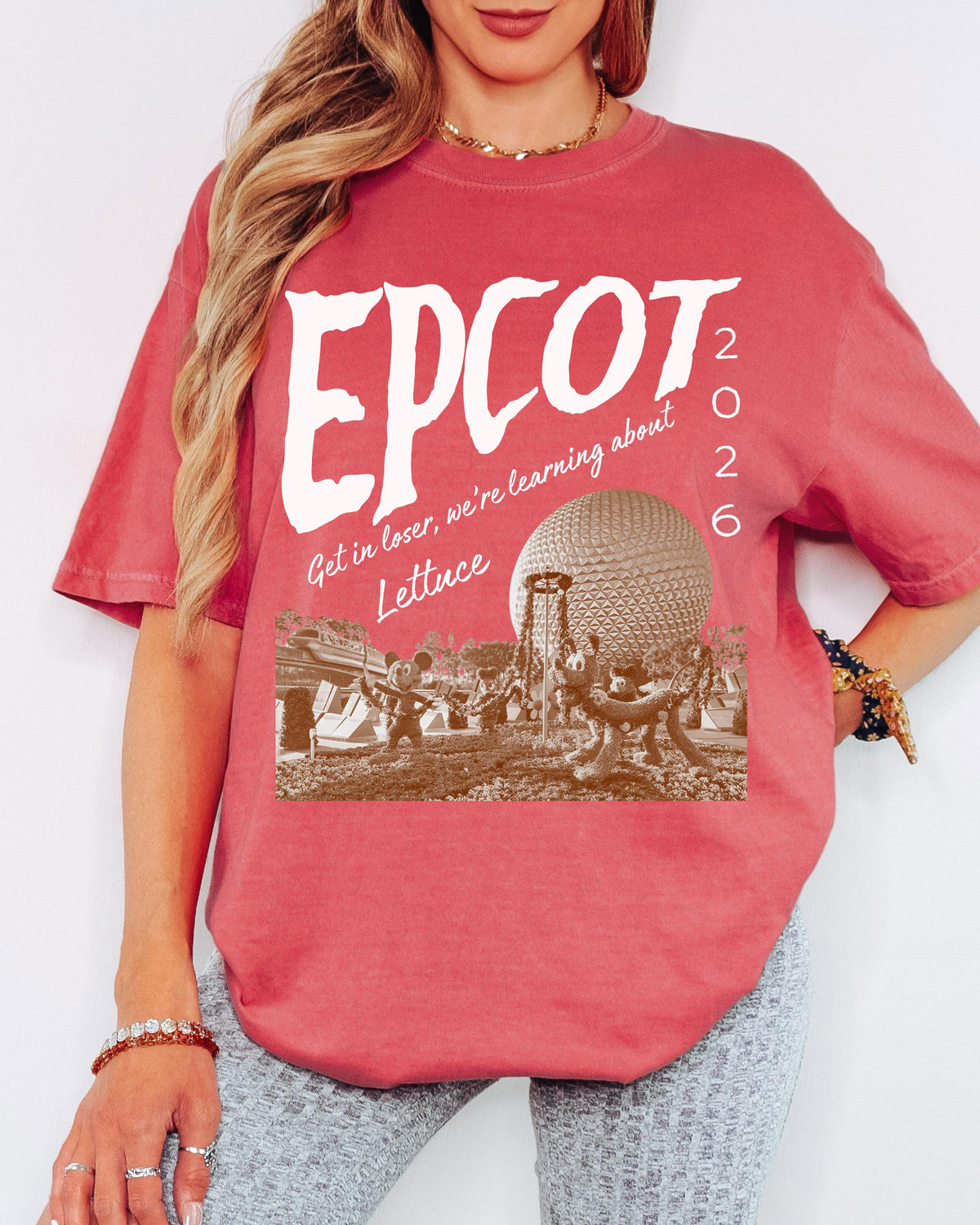 Comfort Colors® Epcot Inspired Shirt, Disney Park Get In Loser We Re Gonna Learn About Lettuce Tshirt for Women | Men