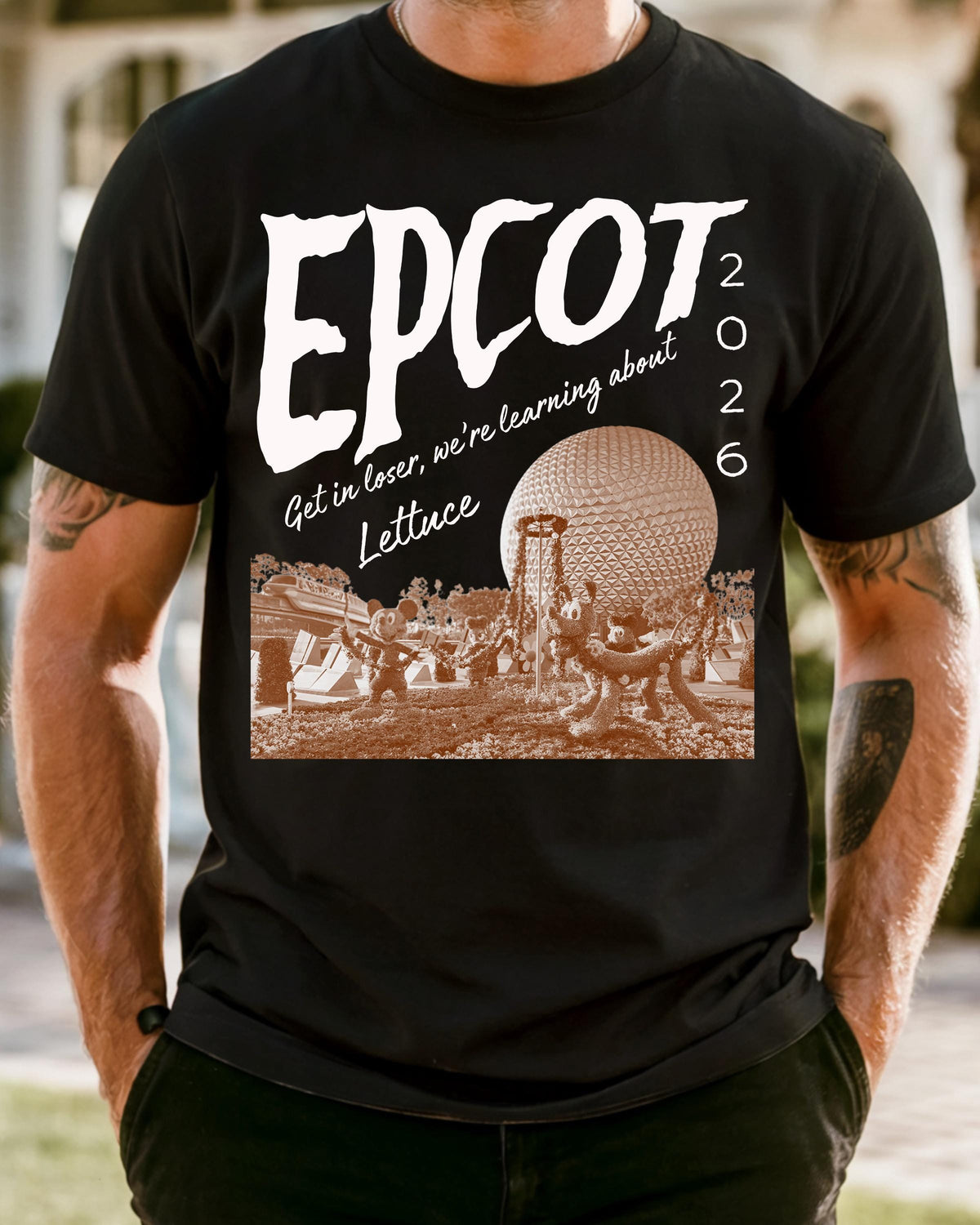 Comfort Colors® Epcot Inspired Shirt, Disney Park Get In Loser We Re Gonna Learn About Lettuce Tshirt for Women | Men