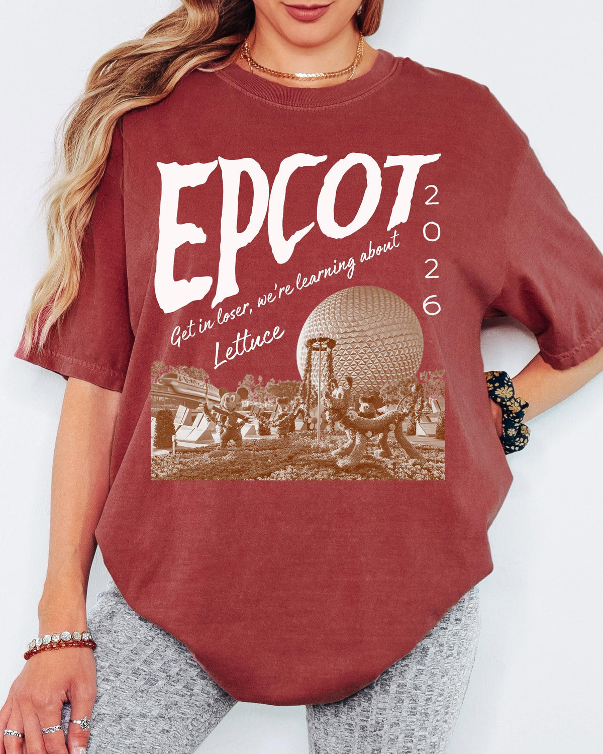 Comfort Colors® Epcot Inspired Shirt, Disney Park Get In Loser We Re Gonna Learn About Lettuce Tshirt for Women | Men
