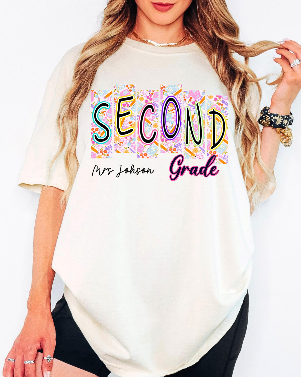 Custom Comfort Colors® Second Grade Level Teacher Shirt, Back To School Tshirt, 2nd Grade Teacher Tee