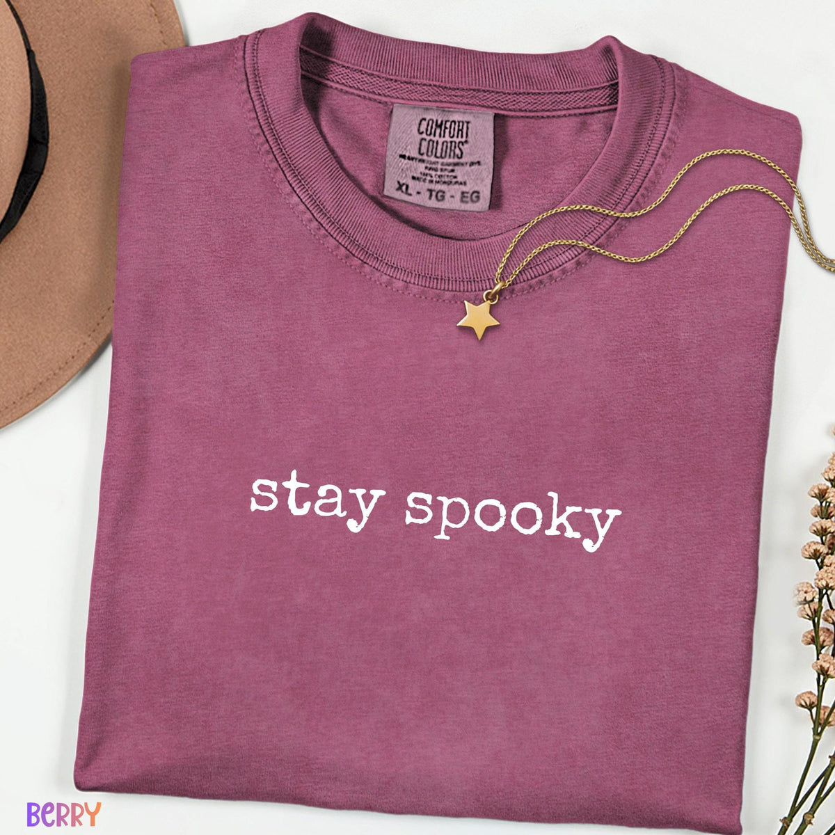 Stay Spooky Shirt, Funny Halloween Tee, Spooky Season Shirt, Trick or Treat Graphic Tee, Cute Fall Shirt, Comfort Colors Unisex