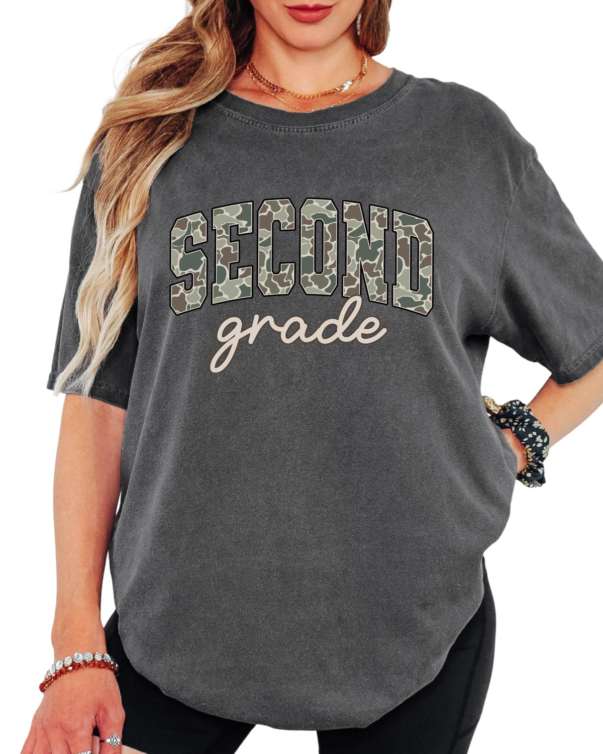 Comfort Colors® First Grade Camo Elementary School Shirt, Back to School Teacher Tee, First Day Teacher Team Gift