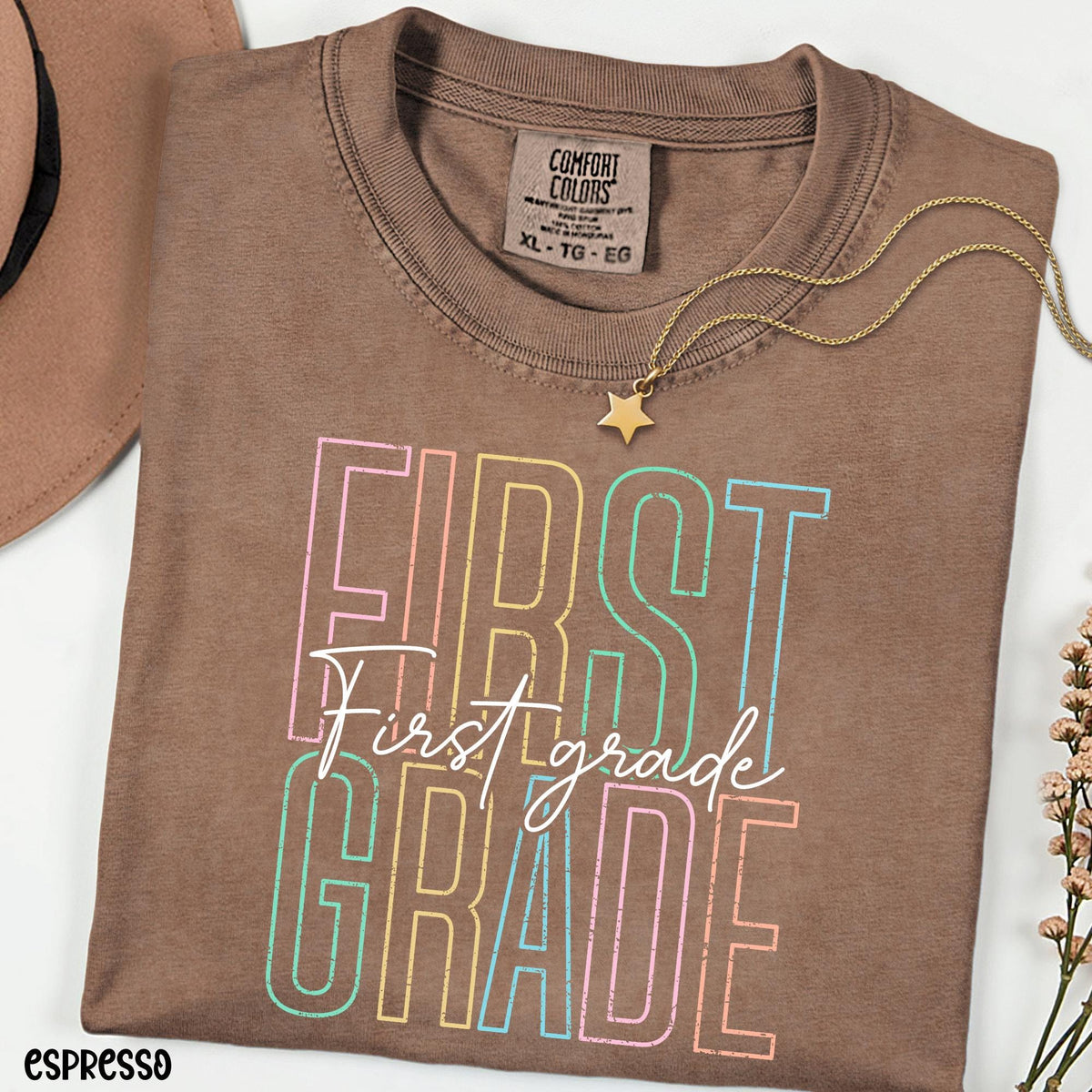 Comfort Colors® First Grade Teacher Shirt, 1st Grade Teacher Shirt, Elementary School, Teaching Shirt