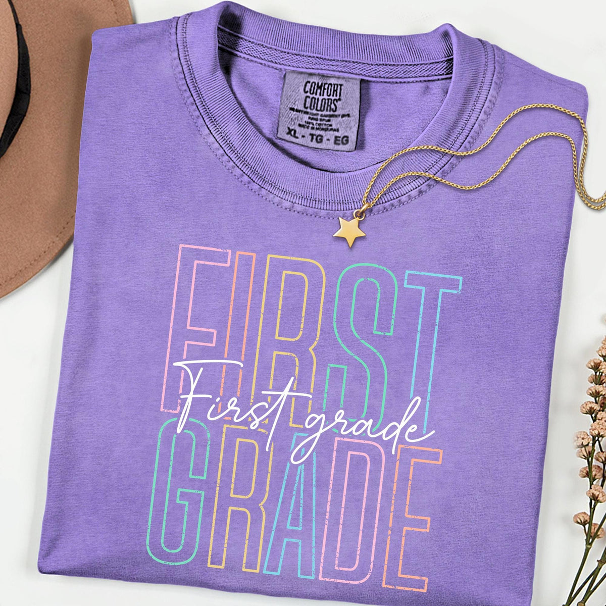 Comfort Colors® First Grade Teacher Shirt, 1st Grade Teacher Shirt, Elementary School, Teaching Shirt