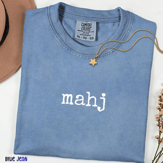 Mahjong Comfort Colors® Shirt, Lucky Tile Game Tee, Funny Mah Jong Gift for Women, Vintage Mahjong Lover Shirt