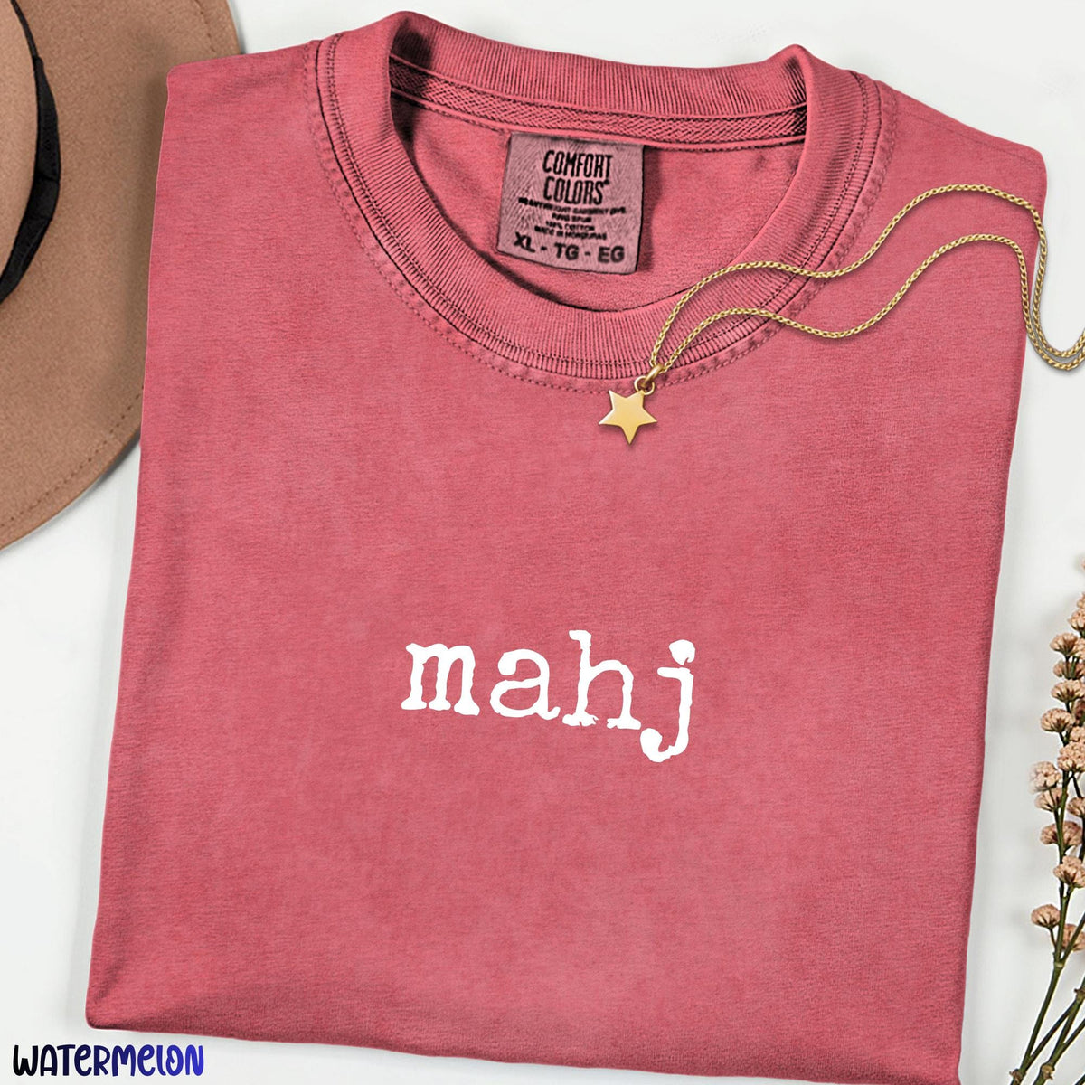 Mahjong Comfort Colors® Shirt, Lucky Tile Game Tee, Funny Mah Jong Gift for Women, Vintage Mahjong Lover Shirt