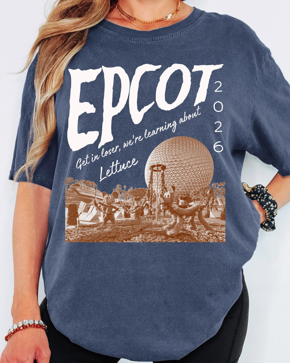Comfort Colors® Epcot Inspired Shirt, Disney Park Get In Loser We Re Gonna Learn About Lettuce Tshirt for Women | Men