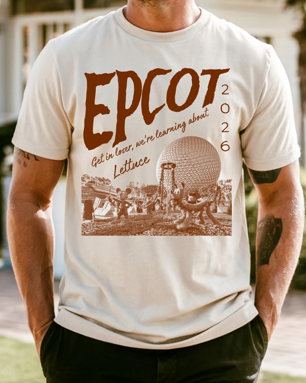 Comfort Colors® Epcot Inspired Shirt, Disney Park Get In Loser We Re Gonna Learn About Lettuce Tshirt for Women | Men