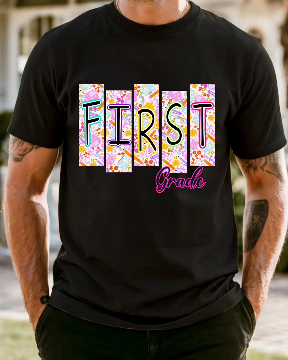 Custom Comfort Colors® Teacher Shirt, Personalized Grade Level Tee, Back to School Teacher Shirt, Kindergarten–5th Grade Gift