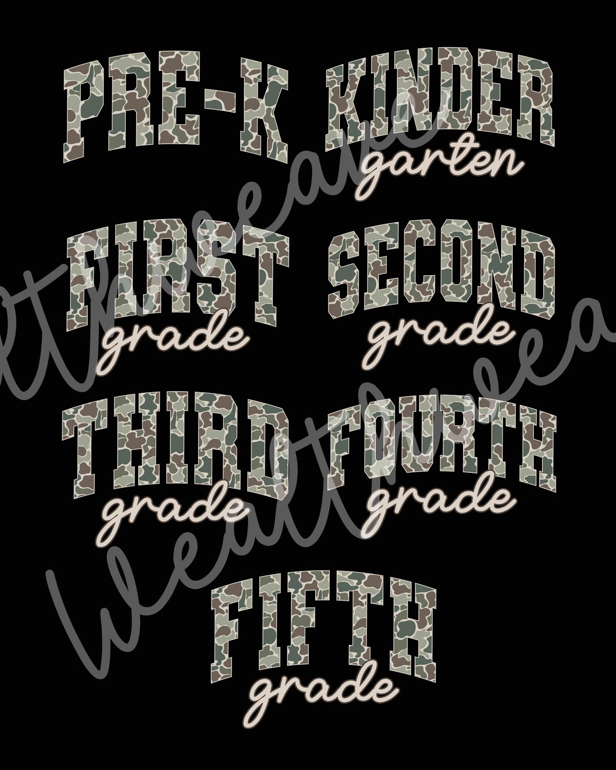 Comfort Colors® Kinder Garten Camo Elementary School Shirt, Back to School Teacher Tee, First Day Teacher Team Gift