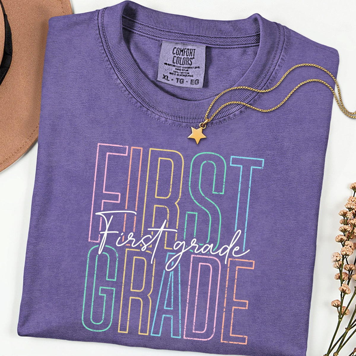 Comfort Colors® First Grade Teacher Shirt, 1st Grade Teacher Shirt, Elementary School, Teaching Shirt