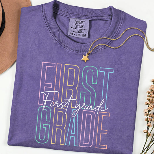 Comfort Colors® First Grade Teacher Shirt, 1st Grade Teacher Shirt, Elementary School, Teaching Shirt