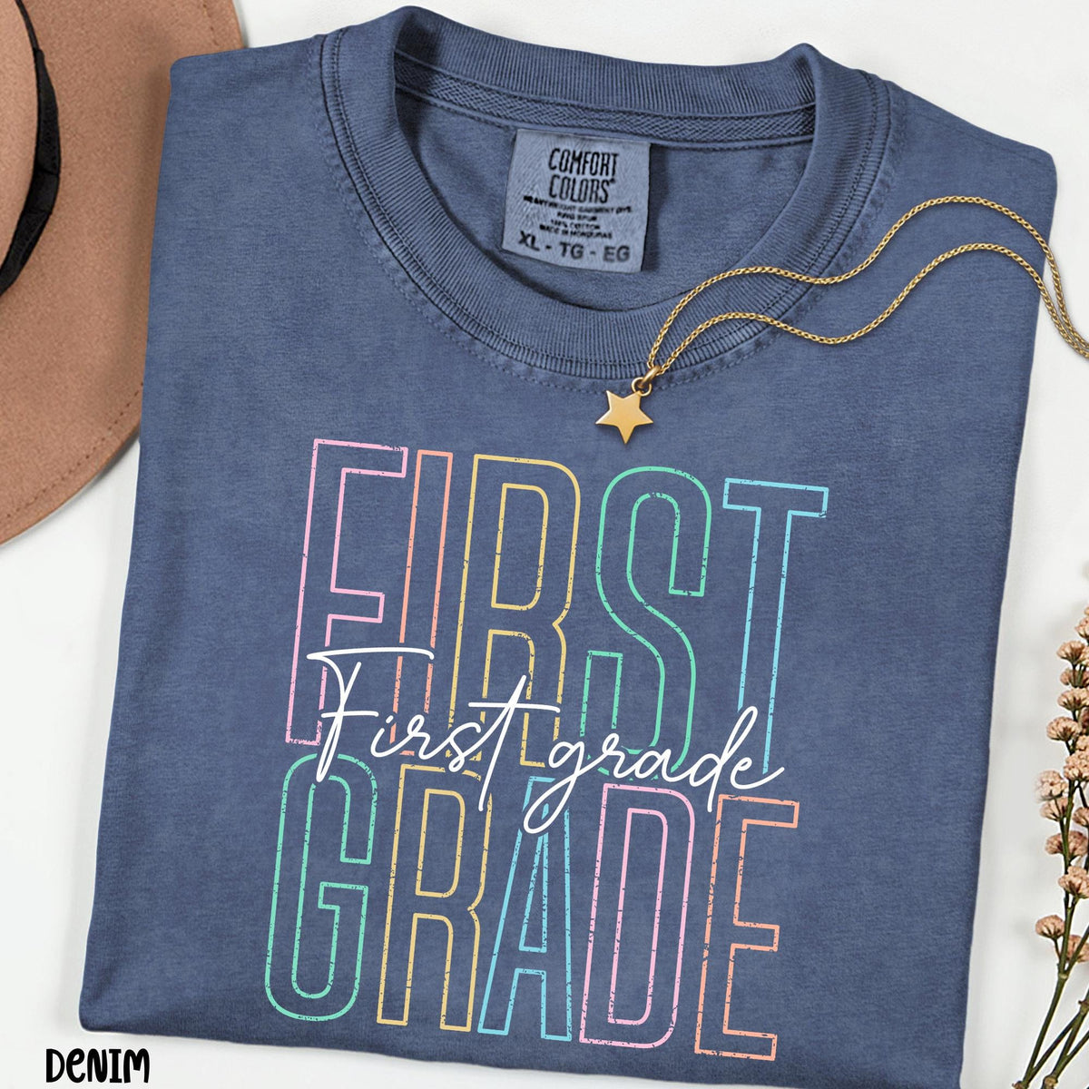 Comfort Colors® First Grade Teacher Shirt, 1st Grade Teacher Shirt, Elementary School, Teaching Shirt