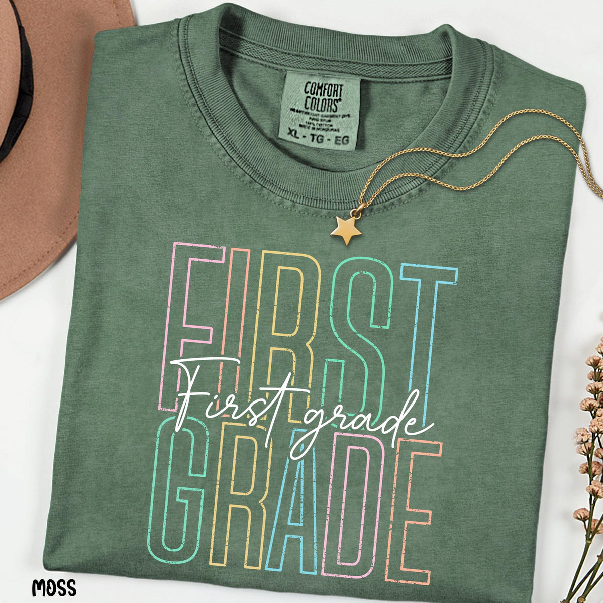 Comfort Colors® First Grade Teacher Shirt, 1st Grade Teacher Shirt, Elementary School, Teaching Shirt